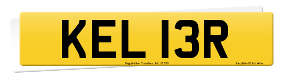 Registration number KEL 13R